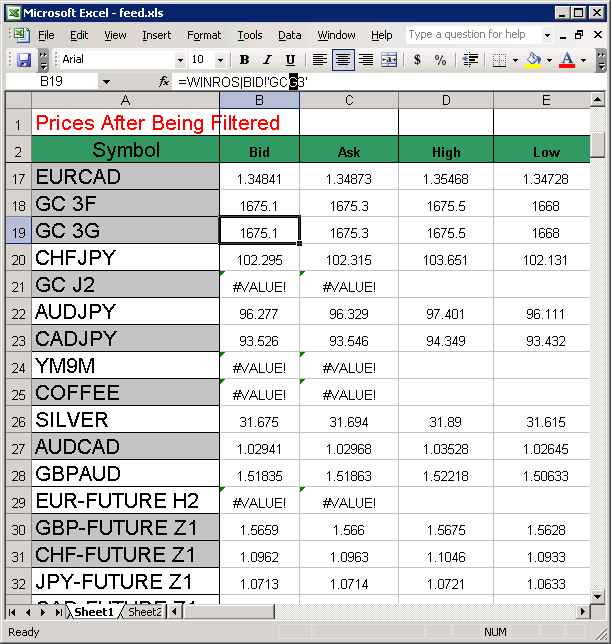 Fix the symbol formulas