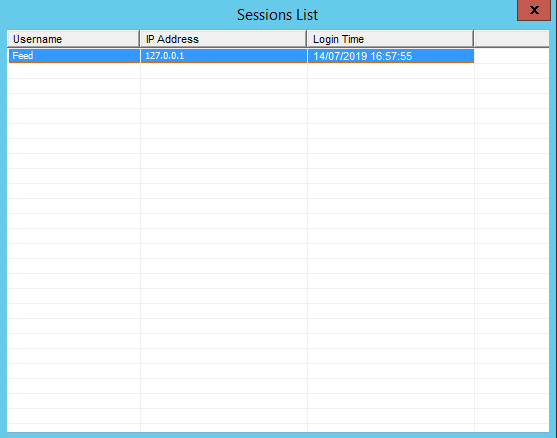 Currency Session List