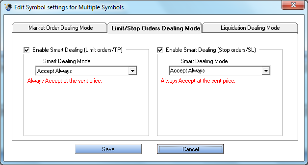 LimitStopOrdersDealingMode